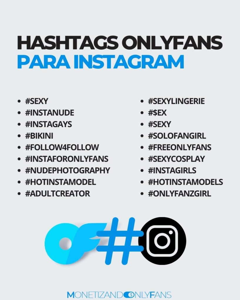 Hashtags OnlyFans En Twitter Instagram TikTok