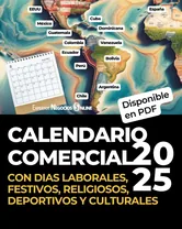 Portada del calendario comercial de 2025