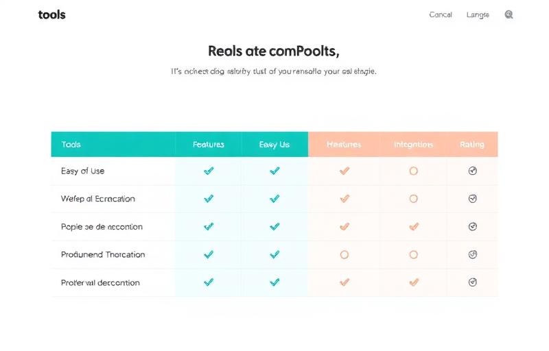 Vista previa de Comparador de Herramientas