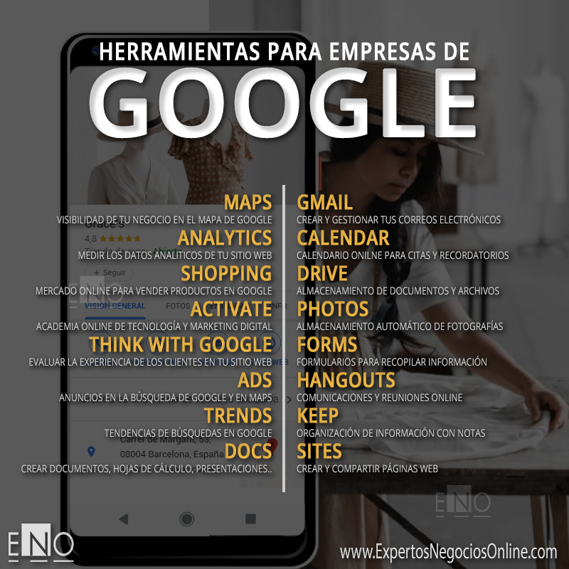 herramientas de Google para empresas - Apps de Google para negocios