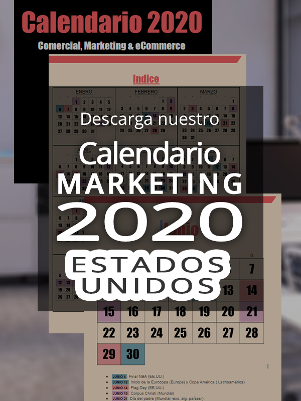 anuncio Calendario marketing 2020 Estados Unidos