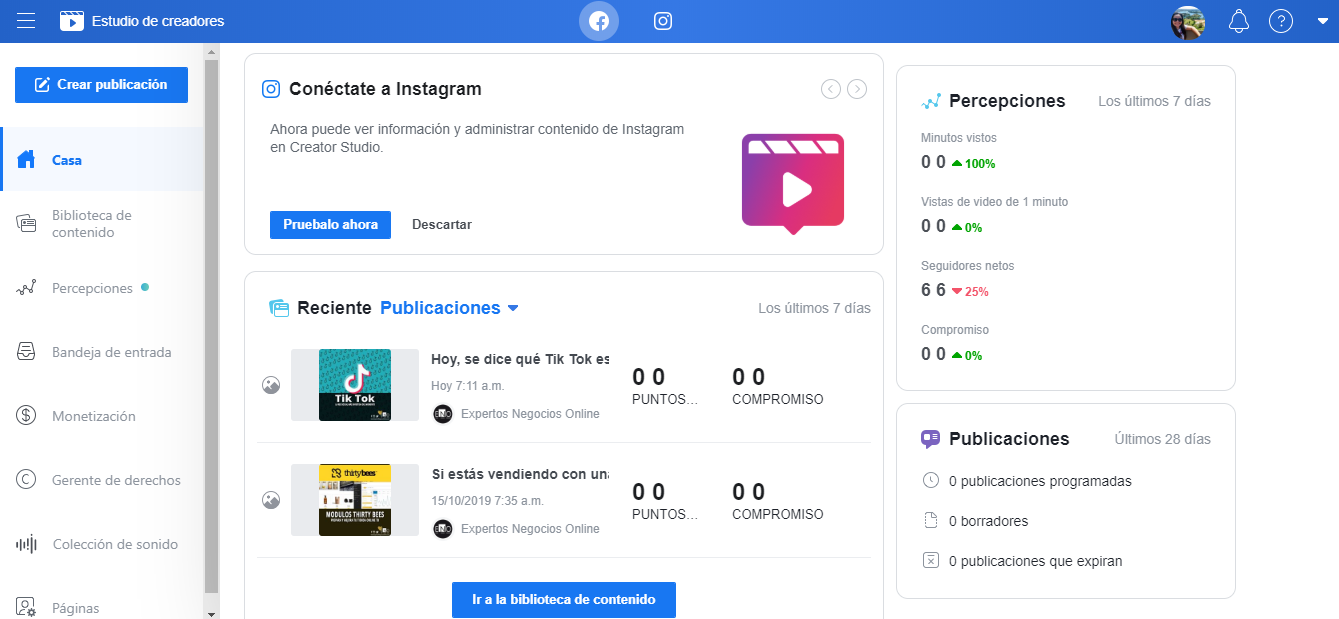 Creator Studio Instagram | Programar post en Instagram