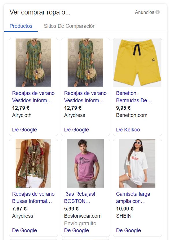 crear una tienda virtual con GOOGLE SHOPPING
