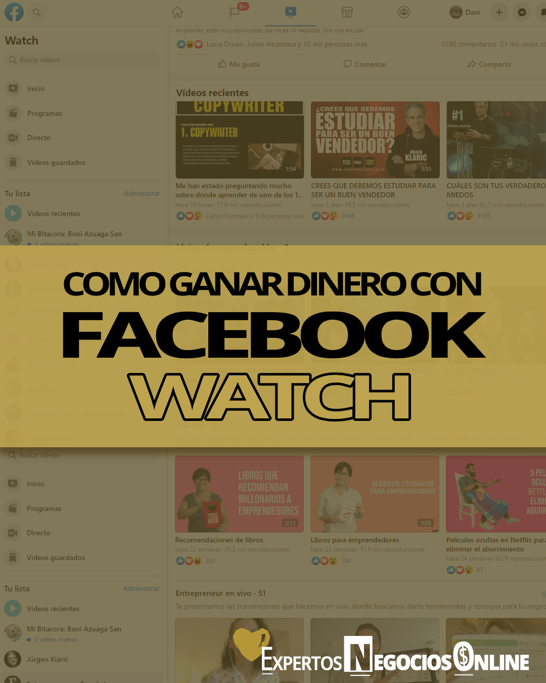 cómo ganar dinero con Facebook Watch - monetizar FB Watch