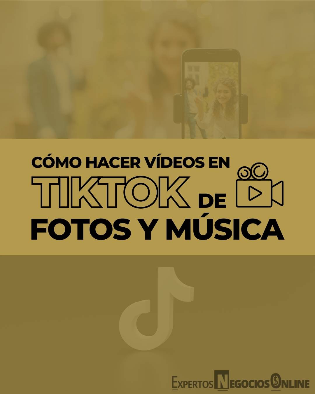 hacer vídeos en tiktok con fotos, música y texto