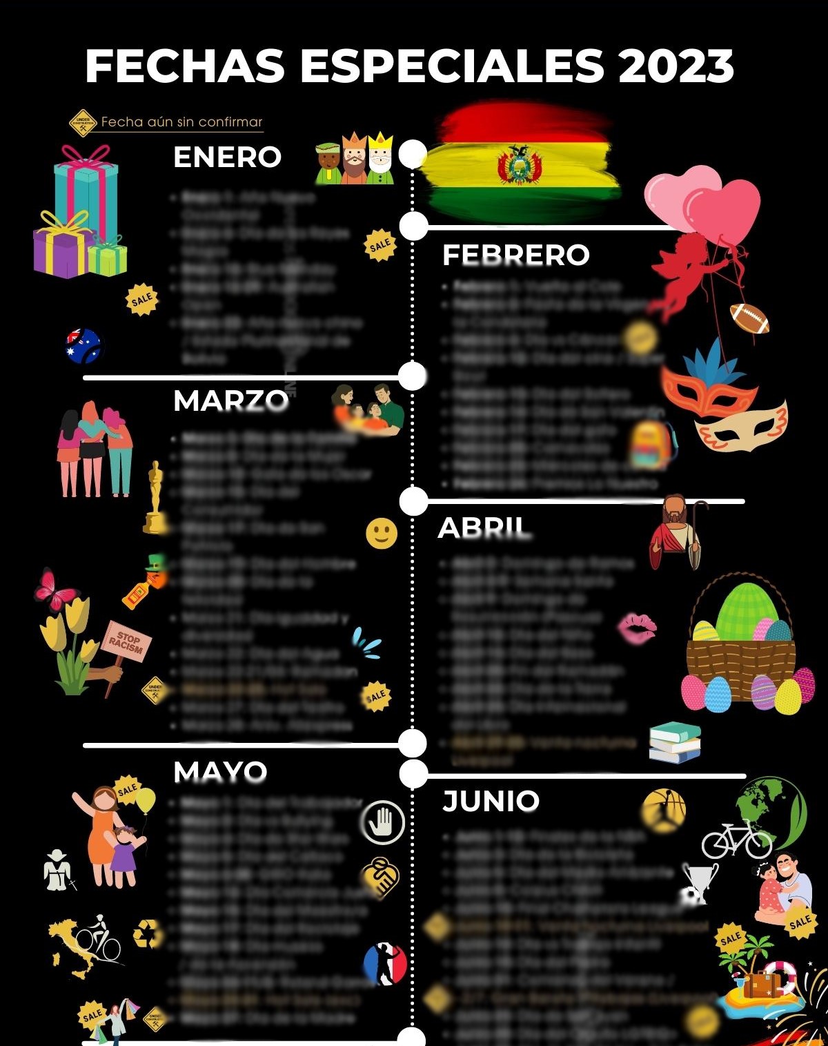 CALENDARIO BOLIVIA ECM 2023 borroso