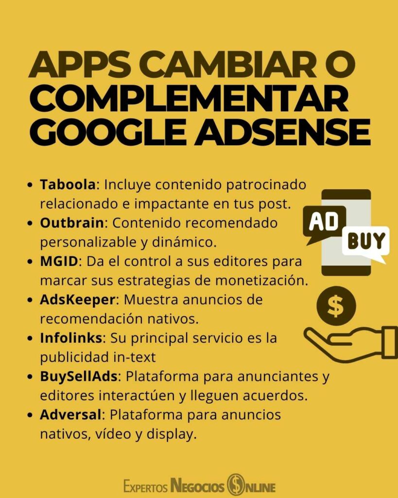 08 Otras Alternativas y complementos para cambiar Google AdSense
