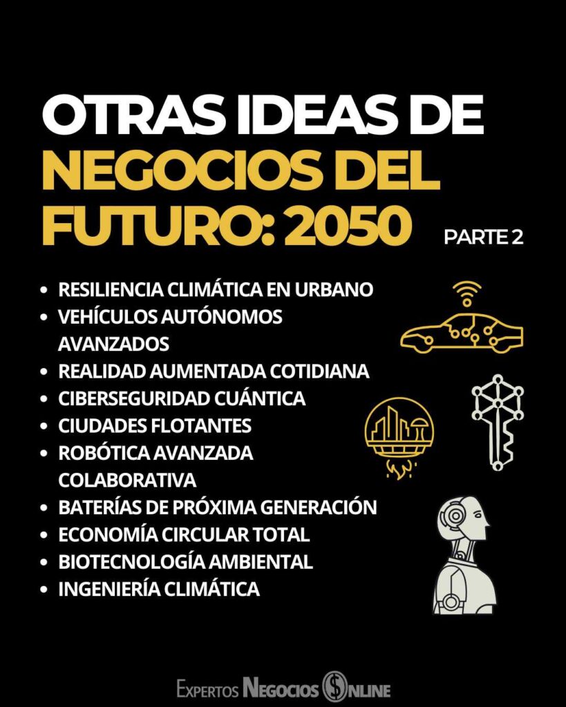 negocios del futuro - Otras ideas para 2050