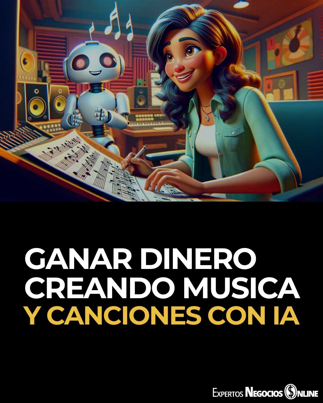 Crear musica con IA y como ganar dinero vendiendo canciones