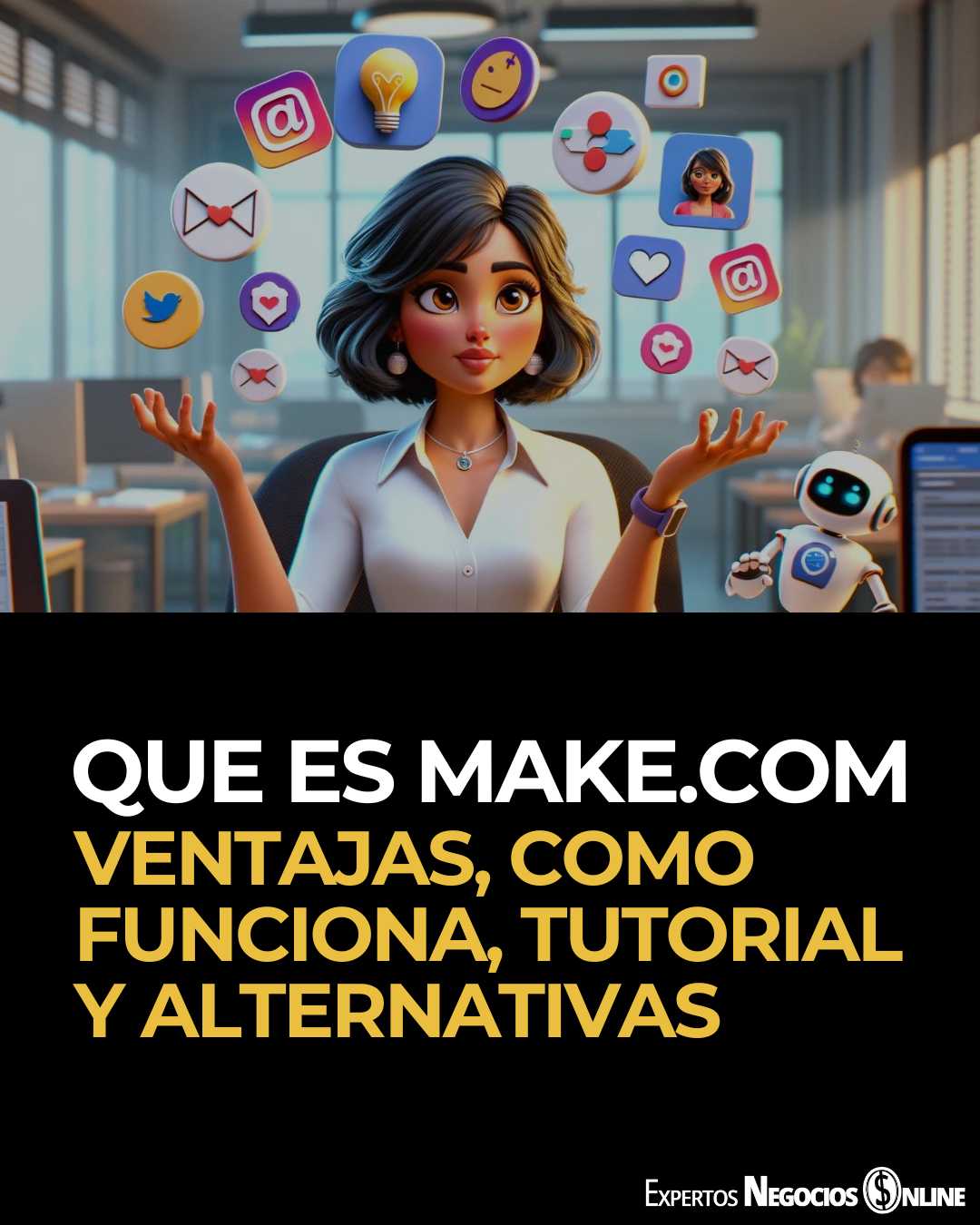 Que es MAKE.com. Ventajas, como funciona, tutorial y alternativas