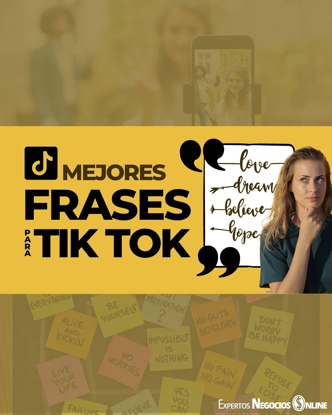 ▷ Frases para TikTok para tu perfil y vídeos | Frases aesthetic