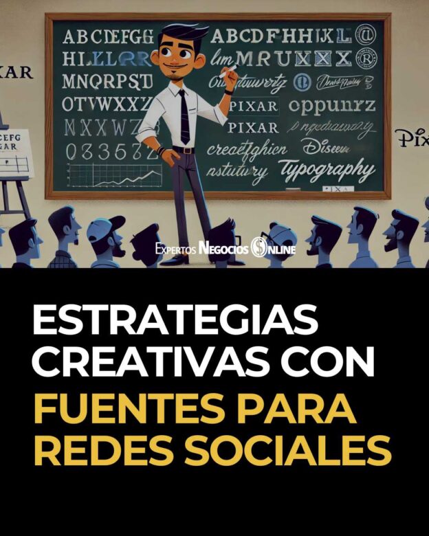 Estrategias creativas con fuentes para redes sociales